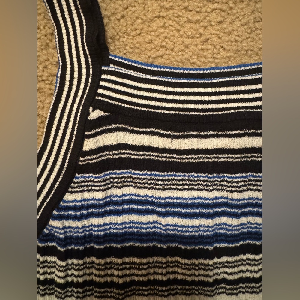 NWT WHBM Striped Halter Midi Dress - Picture 7 of 8